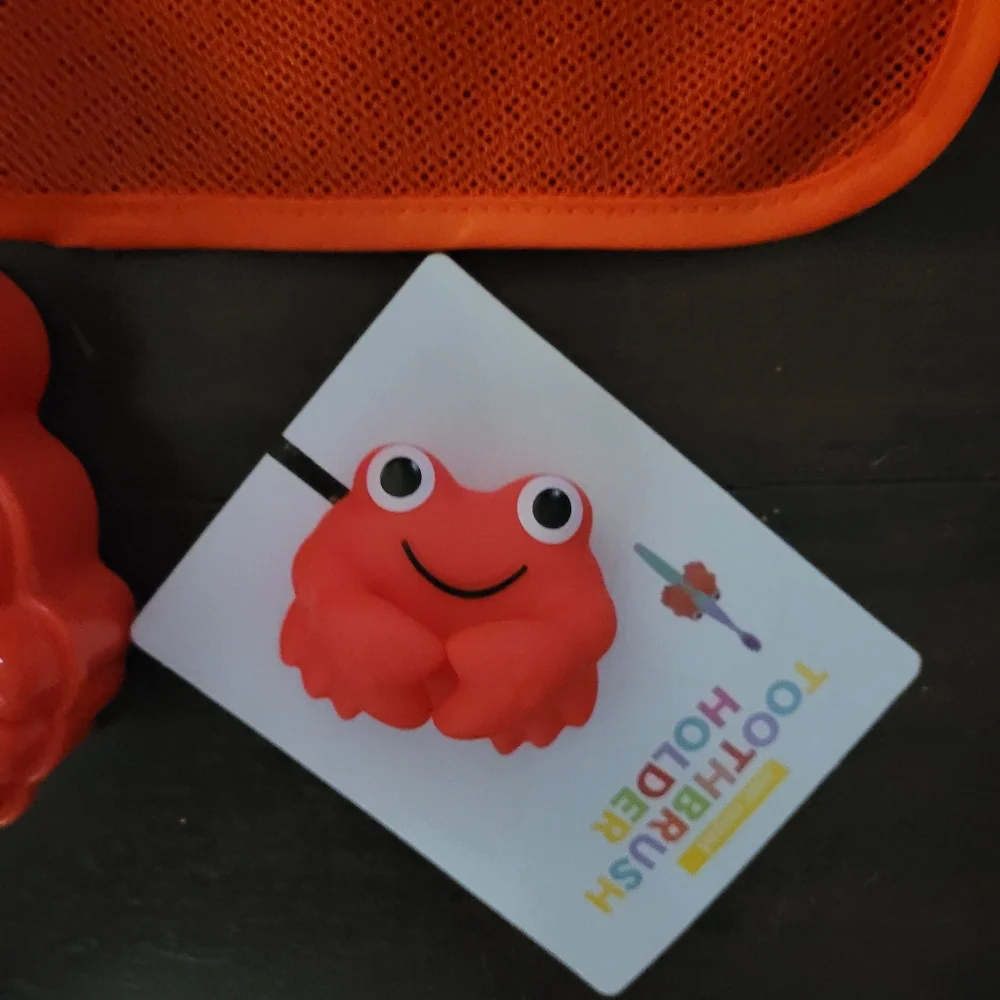 Orange Crab Bath Toy Set